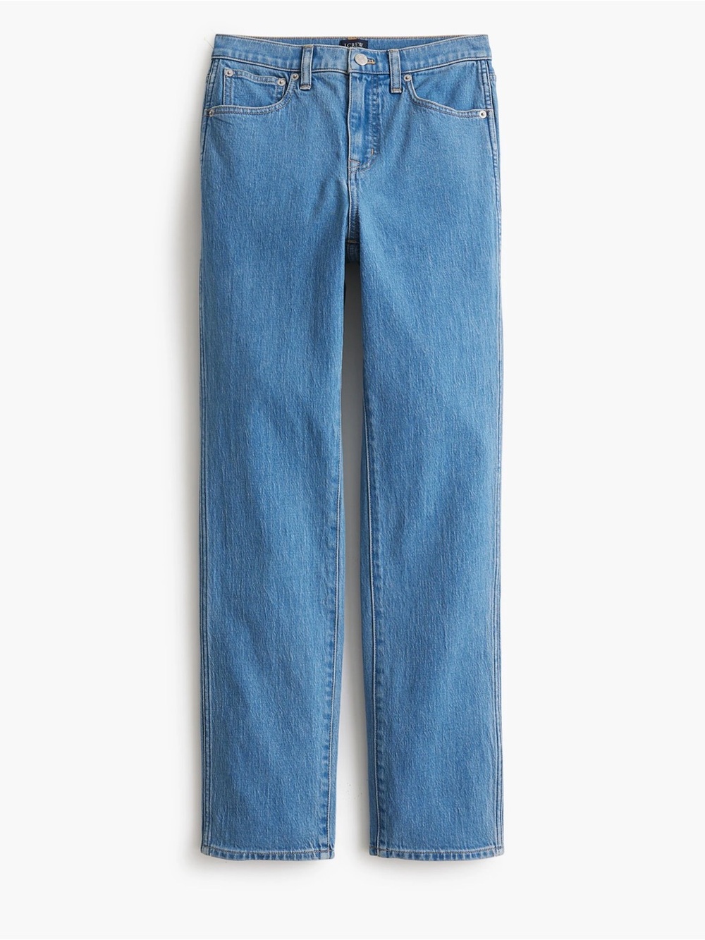 J. Crew Classic Vintage High Rise Straight Leg Jeans in Medium Blue